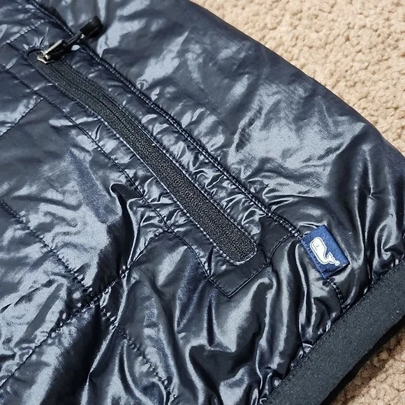 Vineyard Vines Martha Vineyard Black Puffer Vest Jacket Men's Size S Small - Picture 8 of 12